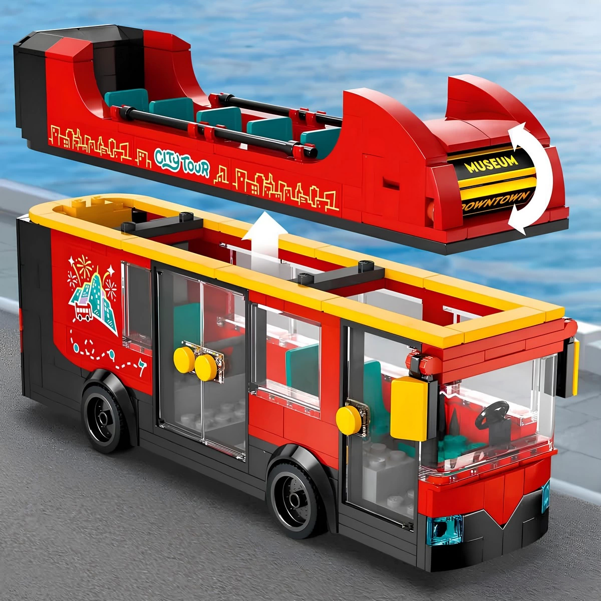 LEGO City Kırmızı İki Katlı Gezi Otobüsü 60407