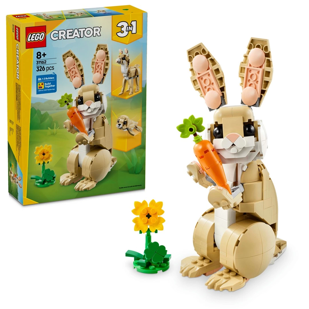 LEGO Creator 3’ü 1 Arada Sevimli Tavşan Oyun Seti 31162