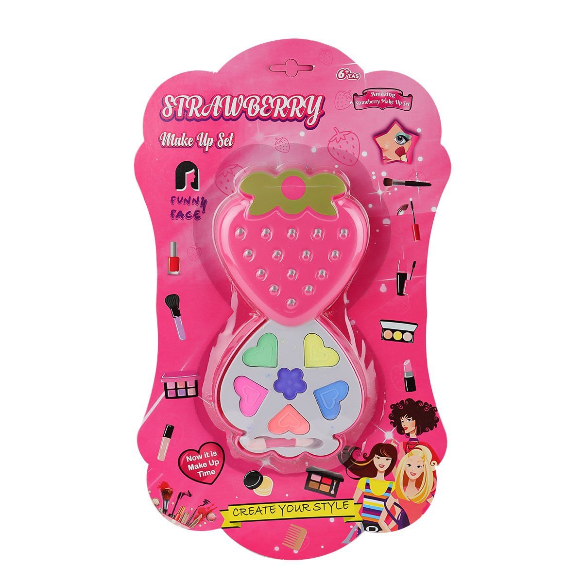 BSR146 Çilek Tekli Makyaj Seti -Limon Oyuncak