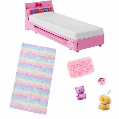 HMM64 My First Barbie - İlk Barbie Bebeğim - Barbie'nin Yatağı Oyun Seti