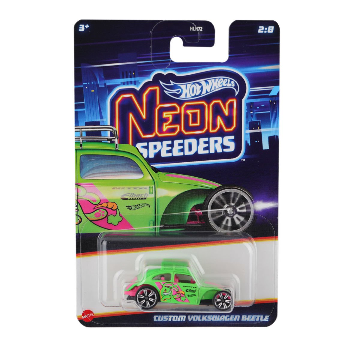 HLH72 Hot Wheels Neon Yarışlar Temalı Arabalar