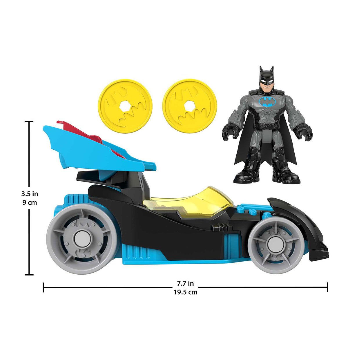 HFD48 Imaginext DC Super Friends Bat-Tech Batmobil Yarış Aracı