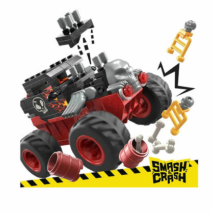 HKF87 MEGA™ Hot Wheels® Smash n Crash Bone Shaker™ Çarpışma Seti 151 parça +5 yaş