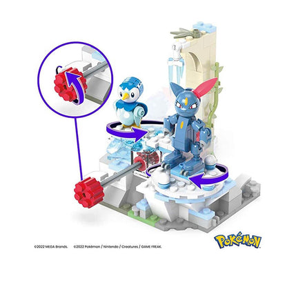 HKT20 MEGA™ Pokémon™ Piplup ve Sneasel Kış Macerası Seti 183 parça + 7 yaş
