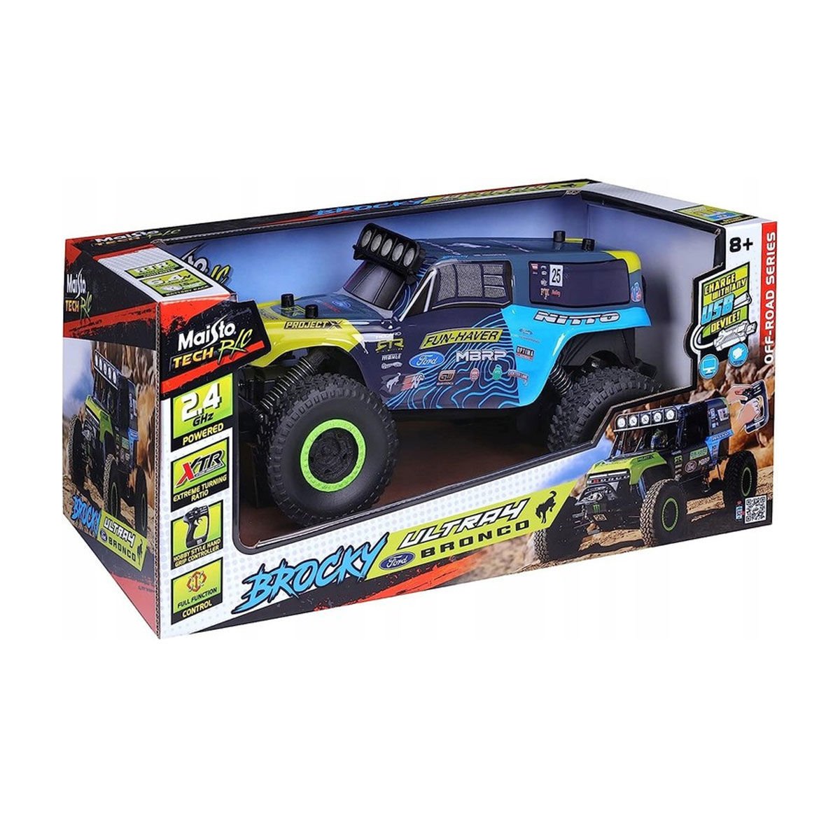 MAY 81605 Kumandalı Ford Bronco Off Road Brocky -Necotoys