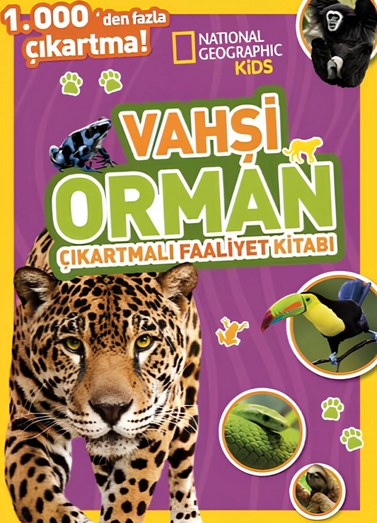 National Geographic Kids Vahşi Orman Çıkartmalı Faaliyet Kitabı