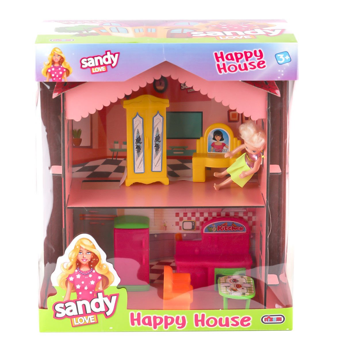 NZM-088 Sandy 2 Katlı Ev Oyun Seti -Nizam Plastik