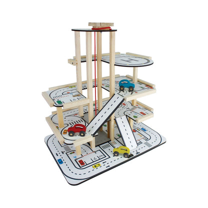 ÇG90 Ahşap Asansörlü Otopark -Okutan Hobi