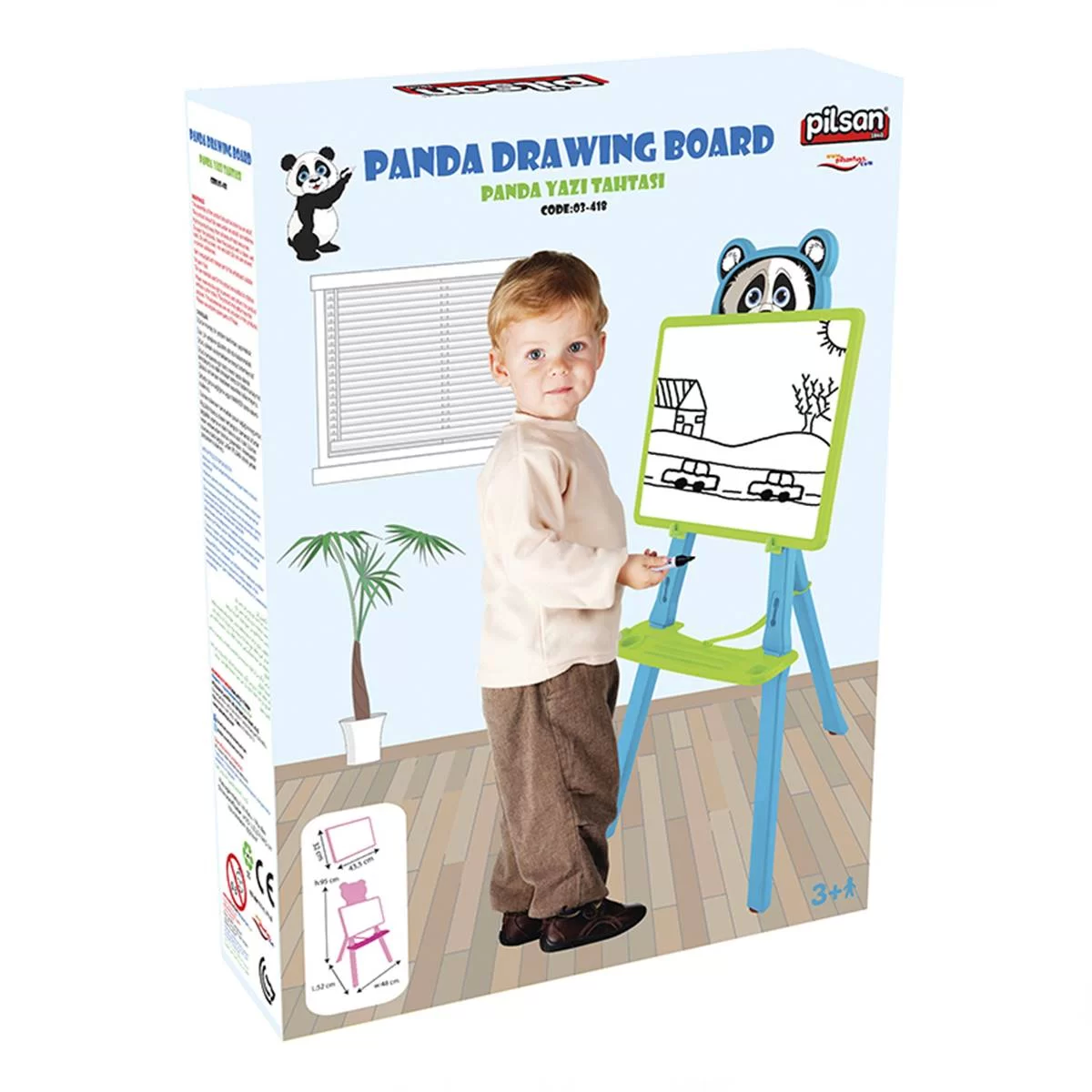 Panda Yazı Tahtası Mavi