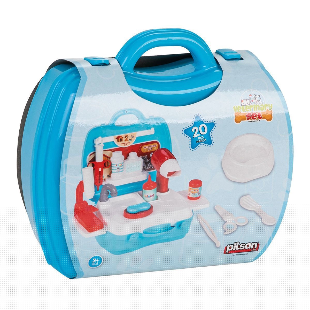 03 564 Çantalı Veteriner Seti -Pilsan Oyuncak