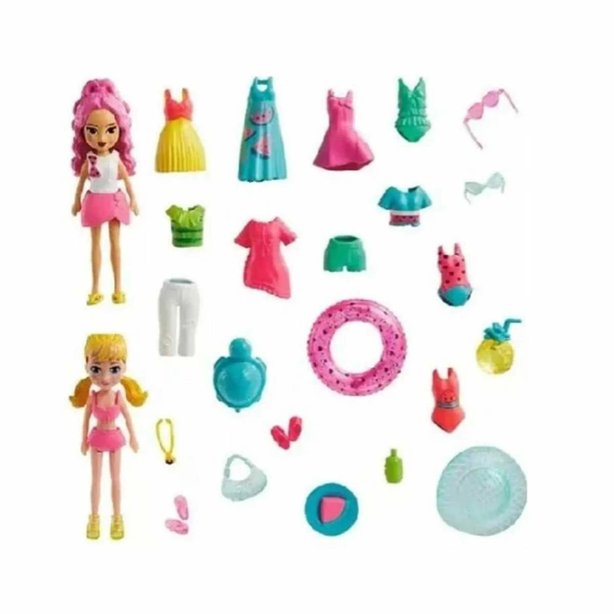 Polly Pocket ve Arkadaşları Farklı Moda Aksesuarları Oyun Setleri