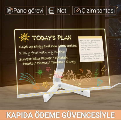 🎨  Sihirli  Led Işıklı Çizim Panosu