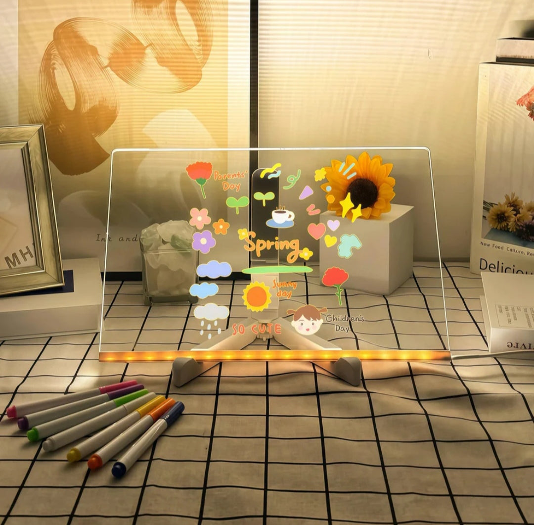 🎨  Sihirli  Led Işıklı Çizim Panosu