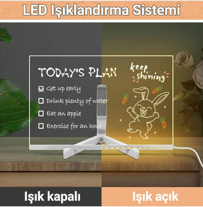 🎨  Sihirli  Led Işıklı Çizim Panosu