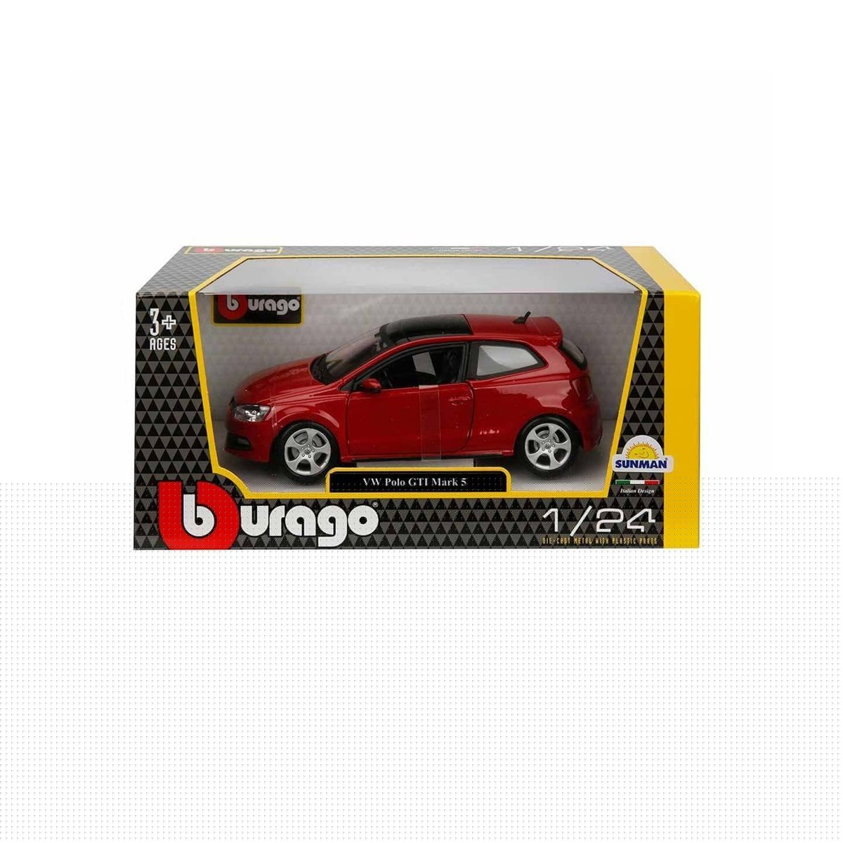 21059 Burago 1:24 Volkswagen Polo GTI Mark 5 Model Araba