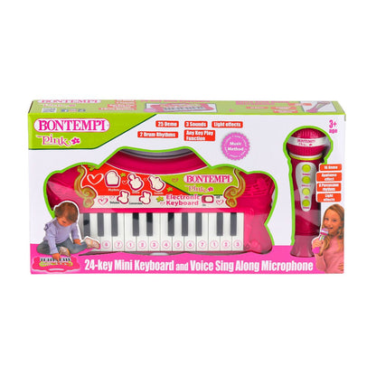 2172 Elektronik Mikrofonlu Işıklı Org 24 Tuş -Sunman