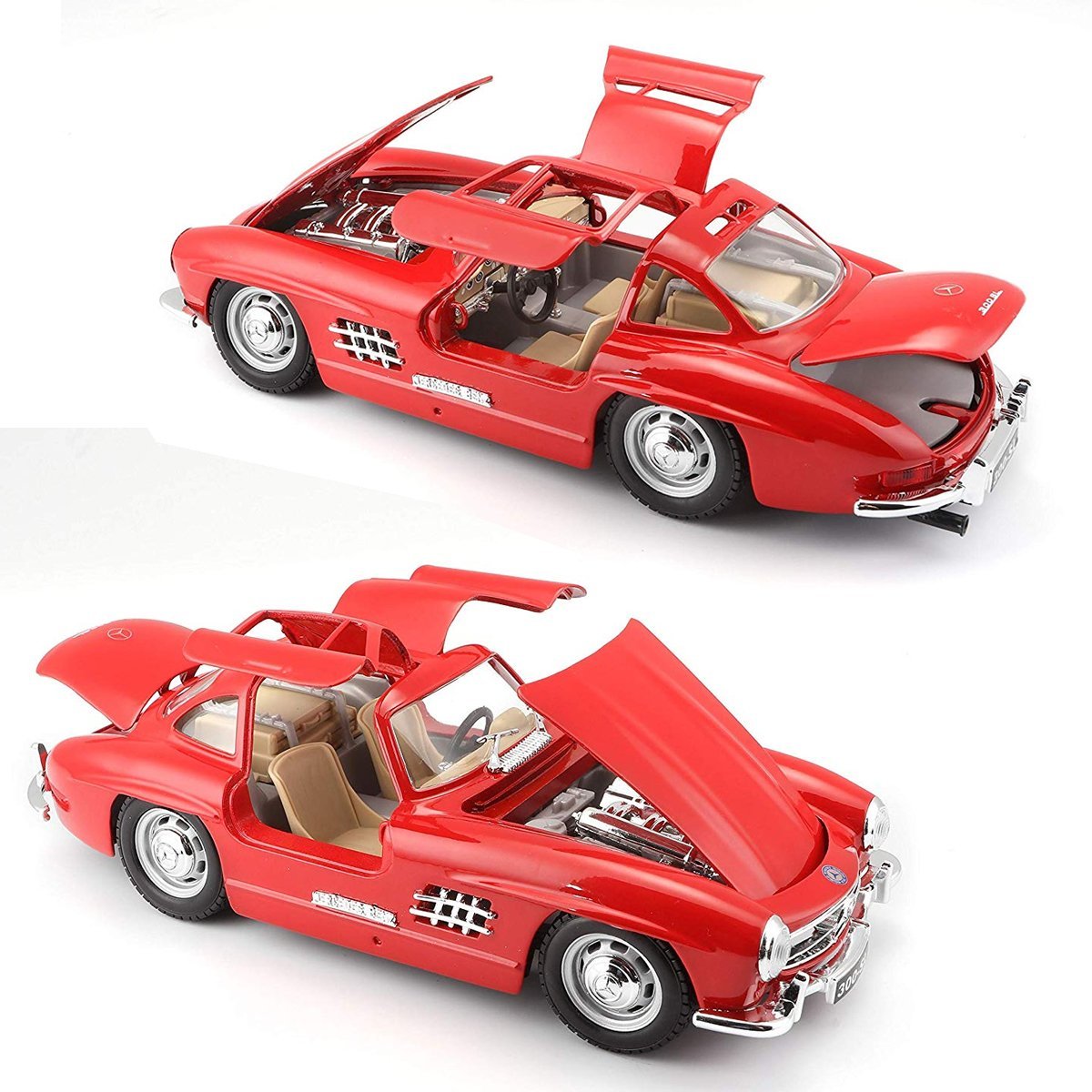 22023 Burago 1:24 Mersedes Benz 300SL 1954 Model Araba