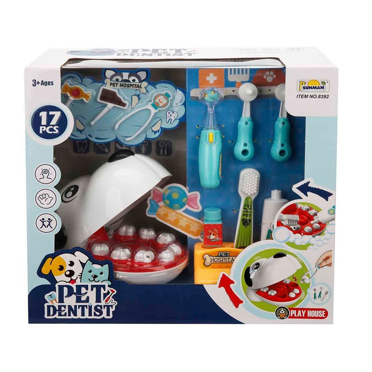 3162 Veteriner Diş Hekimi Seti 17 Parça -Sunman