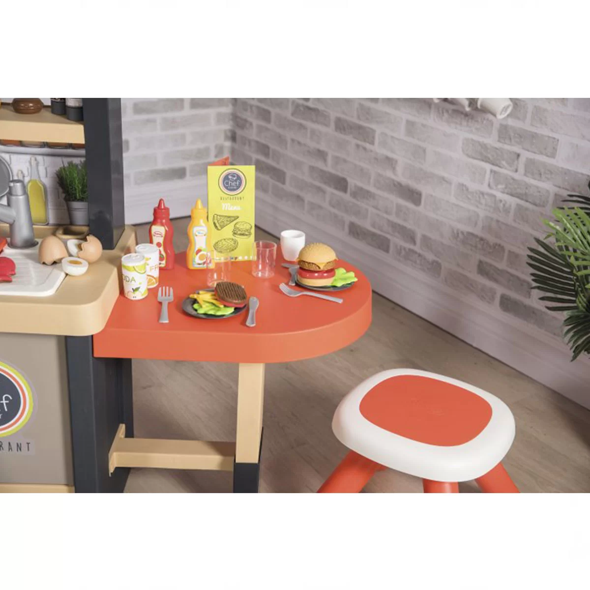 Smoby Şefin Köşe Restaurantı Mutfak Seti 312307