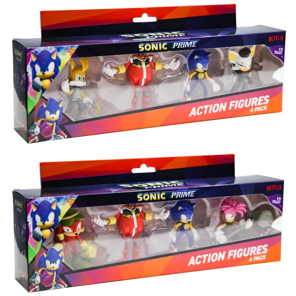 Sonic Prime Deluxe Aksiyon Figürleri 4'lü Set SON6040