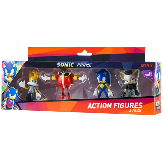 Sonic Prime Deluxe Aksiyon Figürleri 4'lü Set SON6040