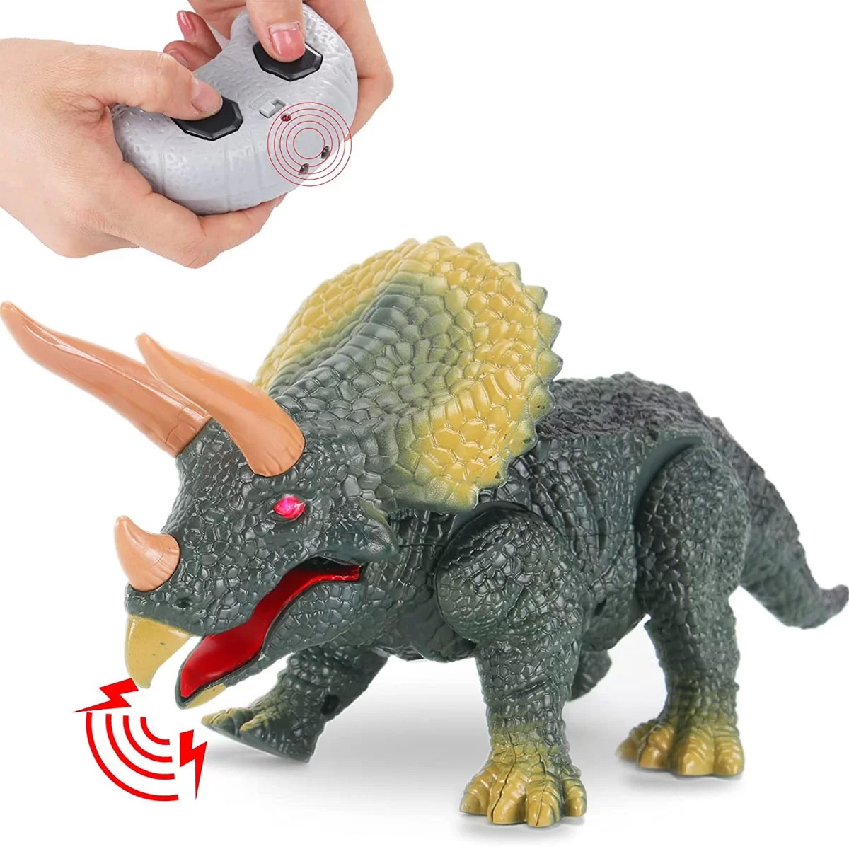 Uzaktan Kumandalı Pilli Triceratops Dinozor