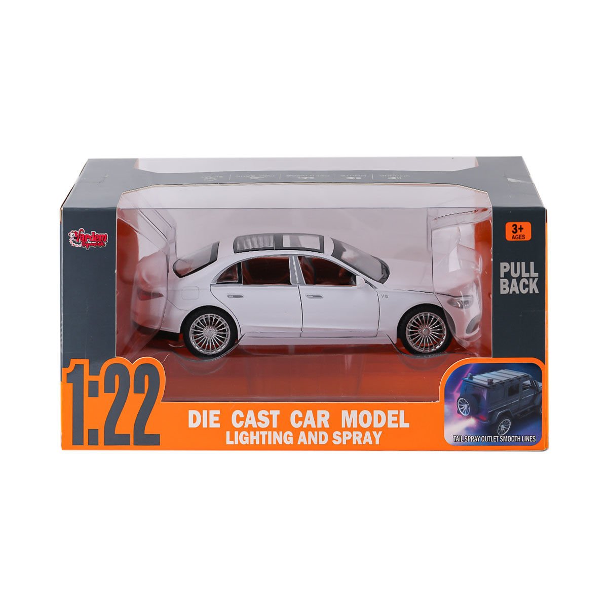 HCL-513 Sesli Işıklı Buharlı Mrs Araba 1:22 -Vardem Oyuncak