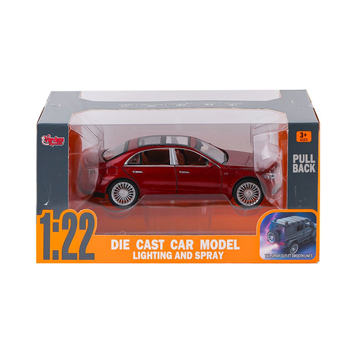 HCL-513 Sesli Işıklı Buharlı Mrs Araba 1:22 -Vardem Oyuncak