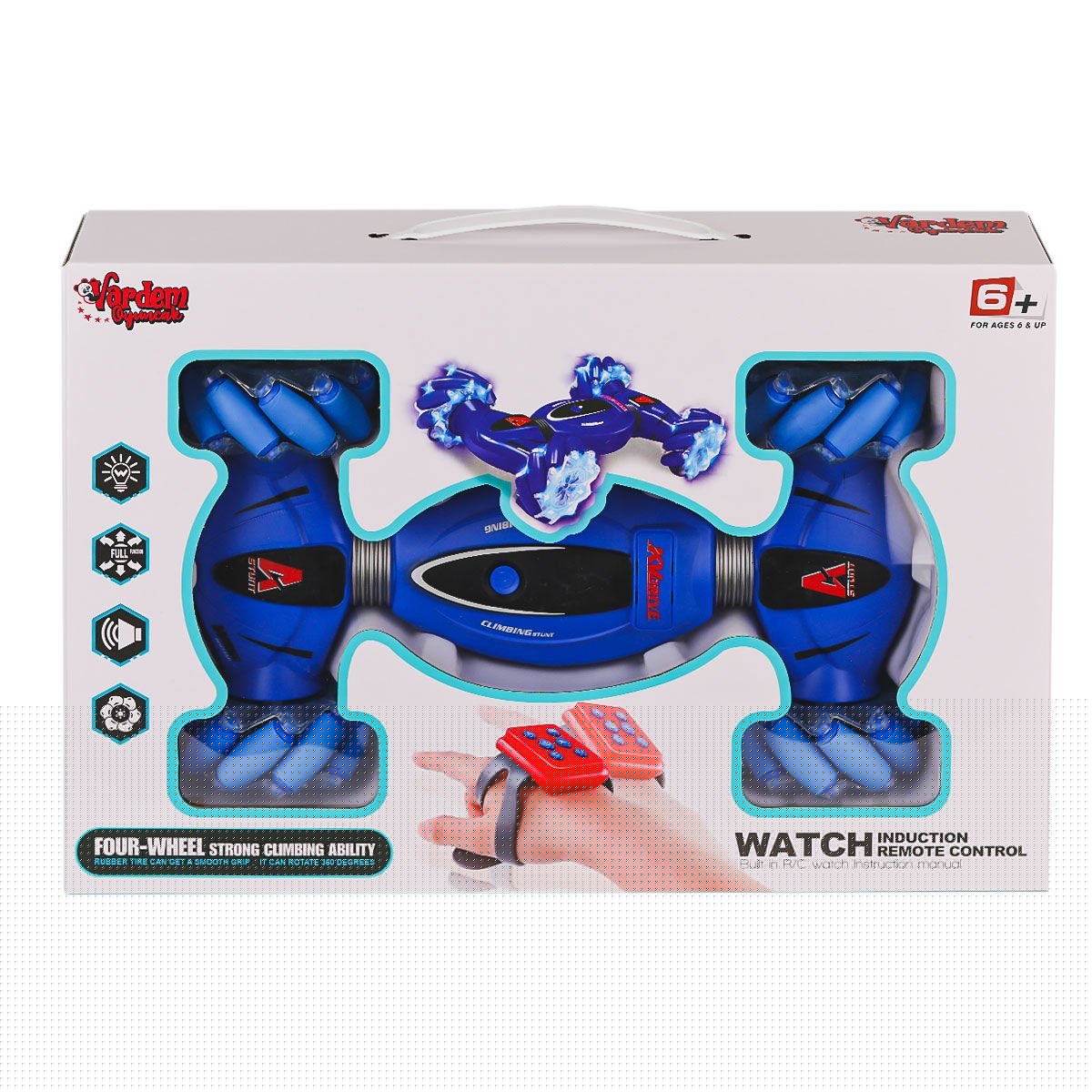 RQ2093 Bilekten Kontrollü Işıklı ve Müzikli 4 Teker Tırmanış Aracı -Vardem Oyuncak