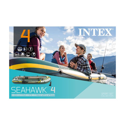 IB68351 Intex Seahawk 4 Bot Set (Kürek Ve Pompa) 351x145x48 cm