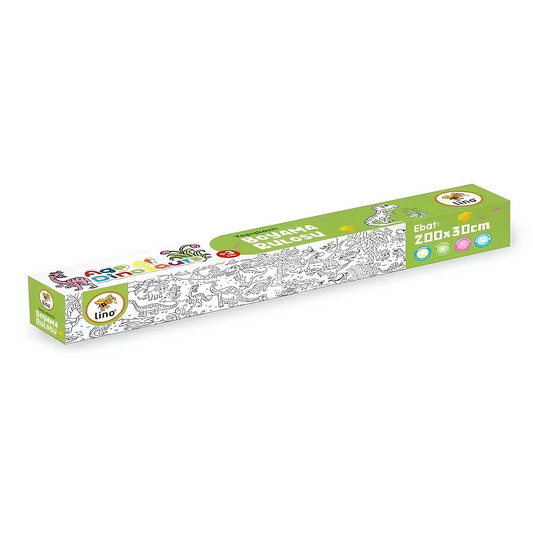 Yapışkanlı Boyama Rulosu Age of Dinosaurs 200 x 30