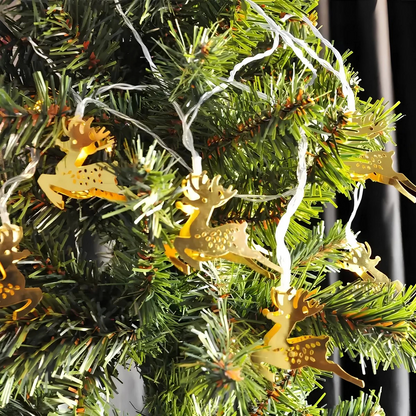 Yılbaşı Pilli Geyik Figürlü Led Işık 3 mt